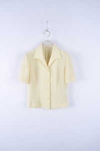 실픅확인 라벨9사이즈 연노랑계열 폴리 여름 재킷(레미2)