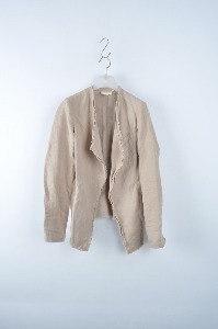 85/55사이즈 PURE DKNY 베이지 린넨 오픈형 재킷(비비)